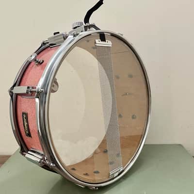 Tempro 5x14 vintage snare drum Pink Sparkle image 3