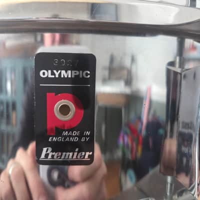 Premier Olympic Snare Drum 1970's Snare Drum 5.5" x 14" Chrome over Steel image 2