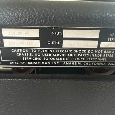 Music Man 112 Sixty-Five 2-Channel 65-Watt 1x12" Guitar Combo 1974 - 1979 - Black image 17