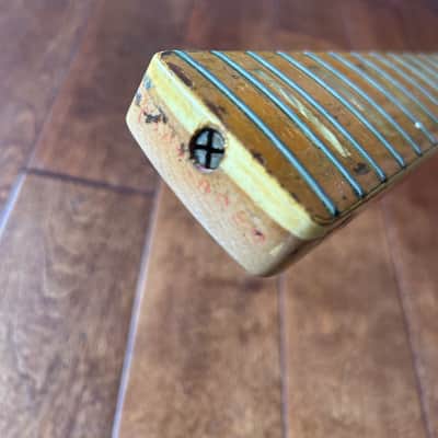Fender Jazz Bass Neck 1973 - Maple Pearl Block Inlay 100% Original 4 Bolt Neck Last Price Drop! image 11
