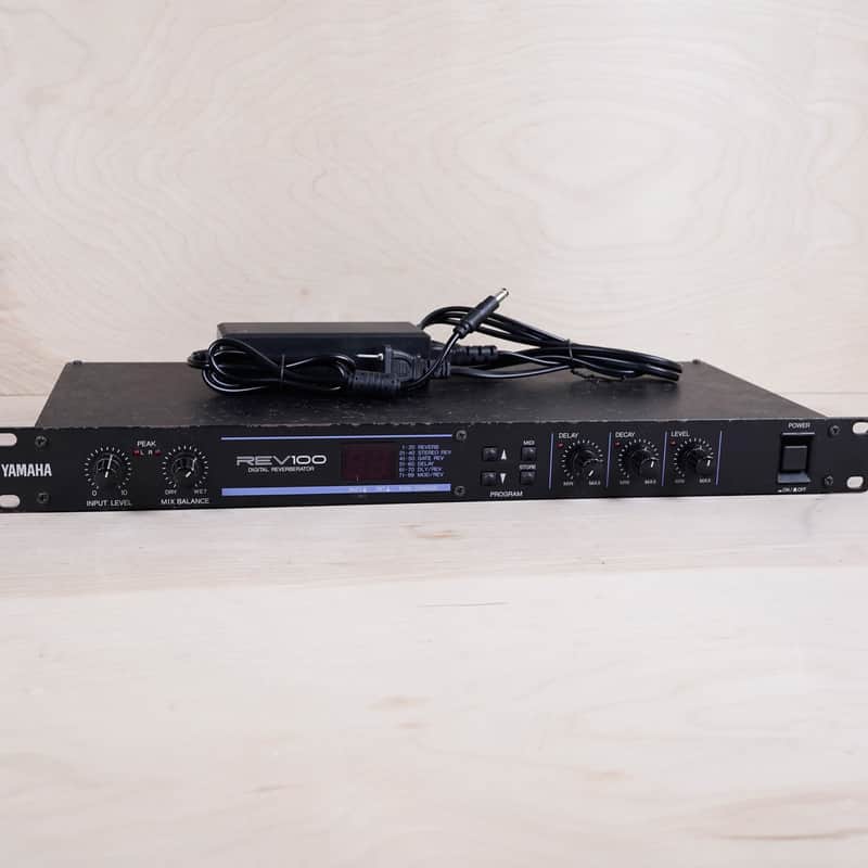 Yamaha REV100 Digital Reverberator Effect Processor with Power Supply Made in Japan 1990s w/ Power Supply image 1