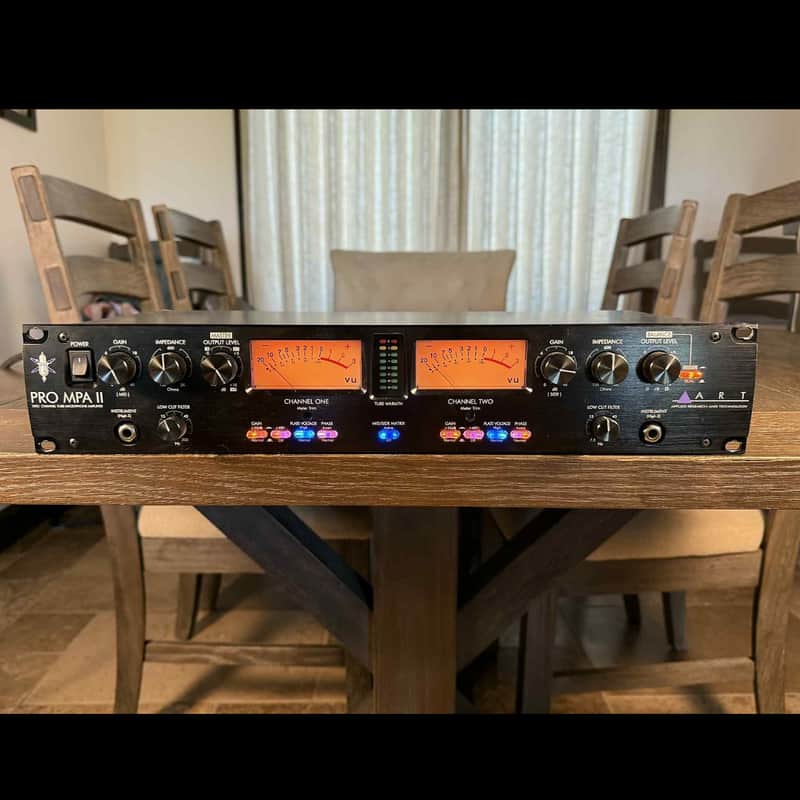 ART Pro VLA II 2-Channel Vactrol Compressor 2009 - Present - Black image 1