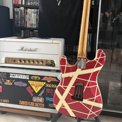 1983 ESP Japan VH-160 Kramer ad model real Frankenstrat EVH with hardcase image 8