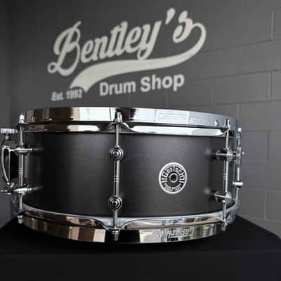 Gretsch 5.5x14" Mike Johnston Brooklyn Standard Snare Drum in Satin Black Metallic w/ Video Link image 1