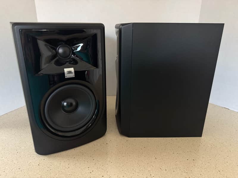 Pair of JBL Professional 3 Series MkII Powered Studio Monitors image 1