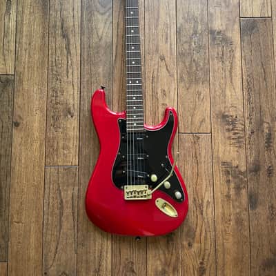 Vintage 1993 Charvel by Jackson CST-070 Super Strat Electric Guitar Active Pickups Transparent Red image 2
