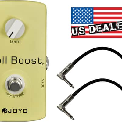 Joyo JF-38 Roll Boost Pedal US Dealer w/ 2 Patch Cables image 4
