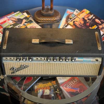 Fender Bandmaster "Drip Edge" 50-Watt 2-Channel Guitar Amp Head 1968 Silverface Recently Serviced and Re-Tubed image 7