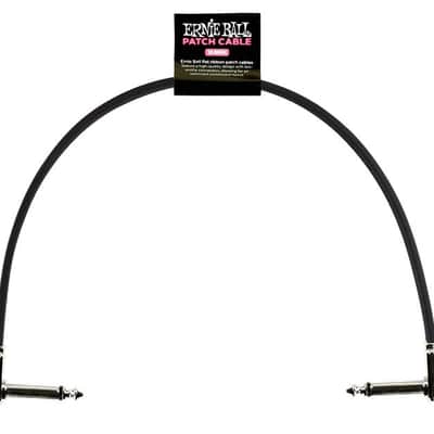 12” Single Flat Ribbon Patch Cable Multi-Shielded Low Profile Low Noise Black Optimize Cable Routing image 1
