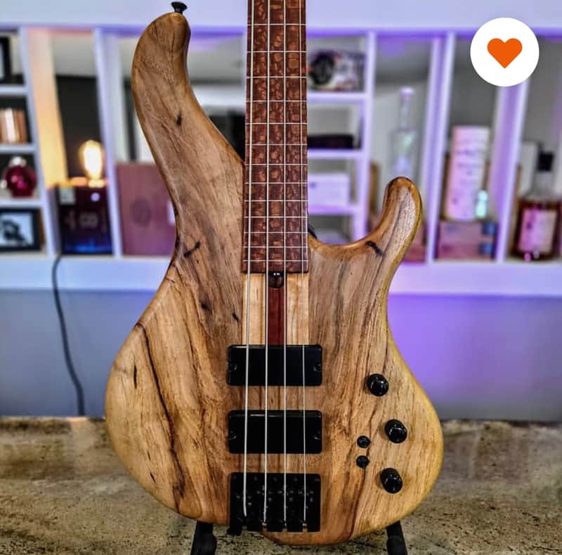 Muckelroy Custom lined fretless Bass image 1