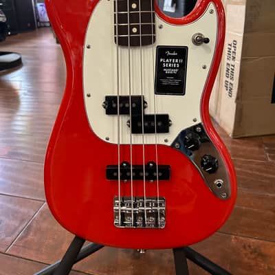 Fender Player II Mustang Bass PJ 2024 - RW Coral Red /8lbs. 1.5oz. #MX24050774 image 4