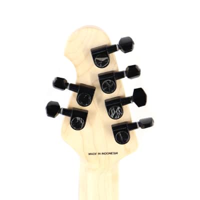 Sterling by Music Man SUB Series Axis in Black with White Body Binding image 6