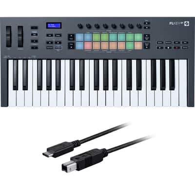 Novation FLkey 37 USB-MIDI Keyboard Controller for FL Studio CABLE KIT