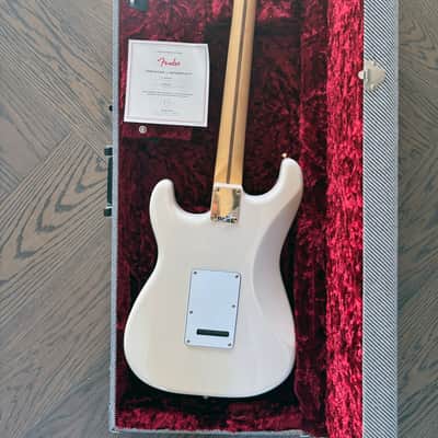 Fender Limited Edition Mahogany Blacktop Stratocaster HHH 2019 - Olympic White image 2