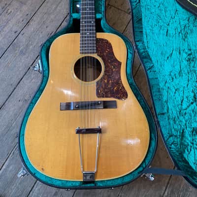 1967 Gibson B45-12-N 12 Stain Acoustic in Natural finish with hard shell case image 18