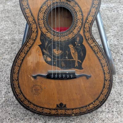 Ridi - 1900–1920s German Stauffer-Style Parlor Guitar – "Guaranteed Not to Split" image 2