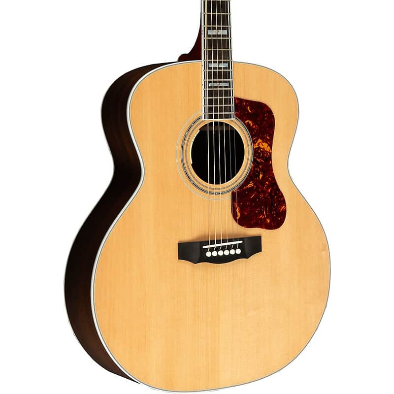 Guild F-55E Jumbo Acoustic-Electric Guitar Regular Natural image 1