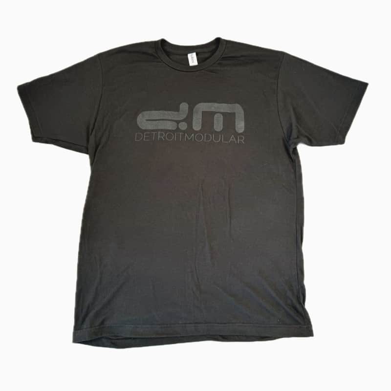 DM T-SHIRT-Men's Center Logo / Medium / Black on Black : BRAND NEW :  [DETROIT MODULAR] image 1