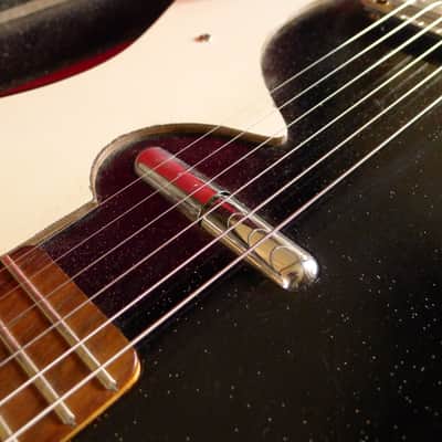 UNUSUAL '64 Silvertone 1448 Pre "Skate Key" Reverse Tuners, RARE Chromed Steel Saddle 4lb 14oz image 2