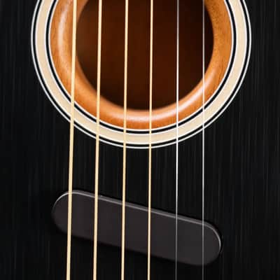 Fender Acoustasonic Player Telecaster Electric Guitar - Brushed Black with Structured Gig Bag image 10