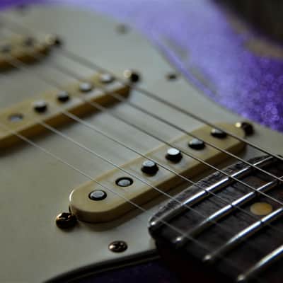 American Fender Stratocaster Custom Relic Purple Sparkle CS Fat 50's image 25