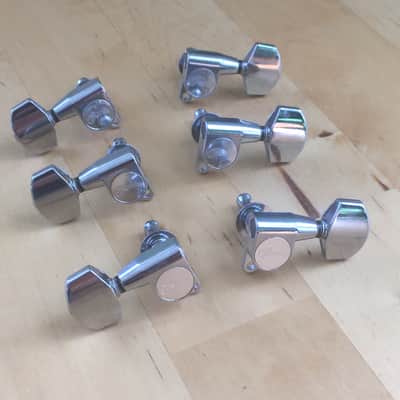 6 Genuine “Martin” Logo Acoustic Guitar Bolt On Chrome Tuners D35 HD28 Low Tab image 1