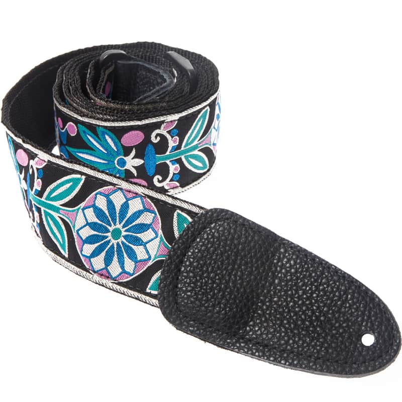 Henry Heller Deluxe Jacquard 42 2-Inch Guitar Strap w/ Leather Ends image 1