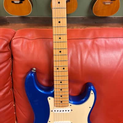 2004 50th Anniversary Fender American Series Stratocaster with Maple Fretboard Chrome Blue image 8