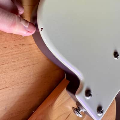 Danelectro Danelectro Mod 6 HSS Made in Korea Rare an in even more rare white 2000ish era 2000ish - White/brown image 6