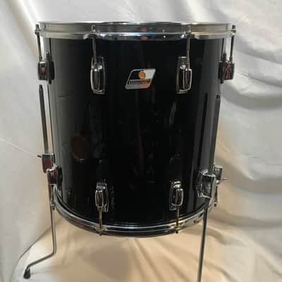 Ludwig Rocker  '88 16x16  Black Floor tom American Made w/legs image 1