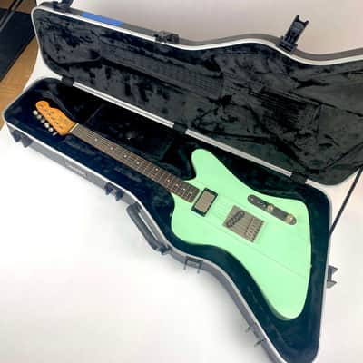 Big Tex Telecaster / Firebird, Tele Bird. 2000s - Seafoam Green Neck HB, Tellie rear  pickup.With Hardshell case. image 11