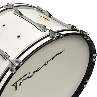 Trixon Pro Marching Bass Drum 28 x 14 White image 3