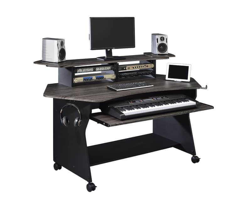 Musiea IM100 Series Music Recording Studio Desk Workstation with 2 x 4U Rack image 1
