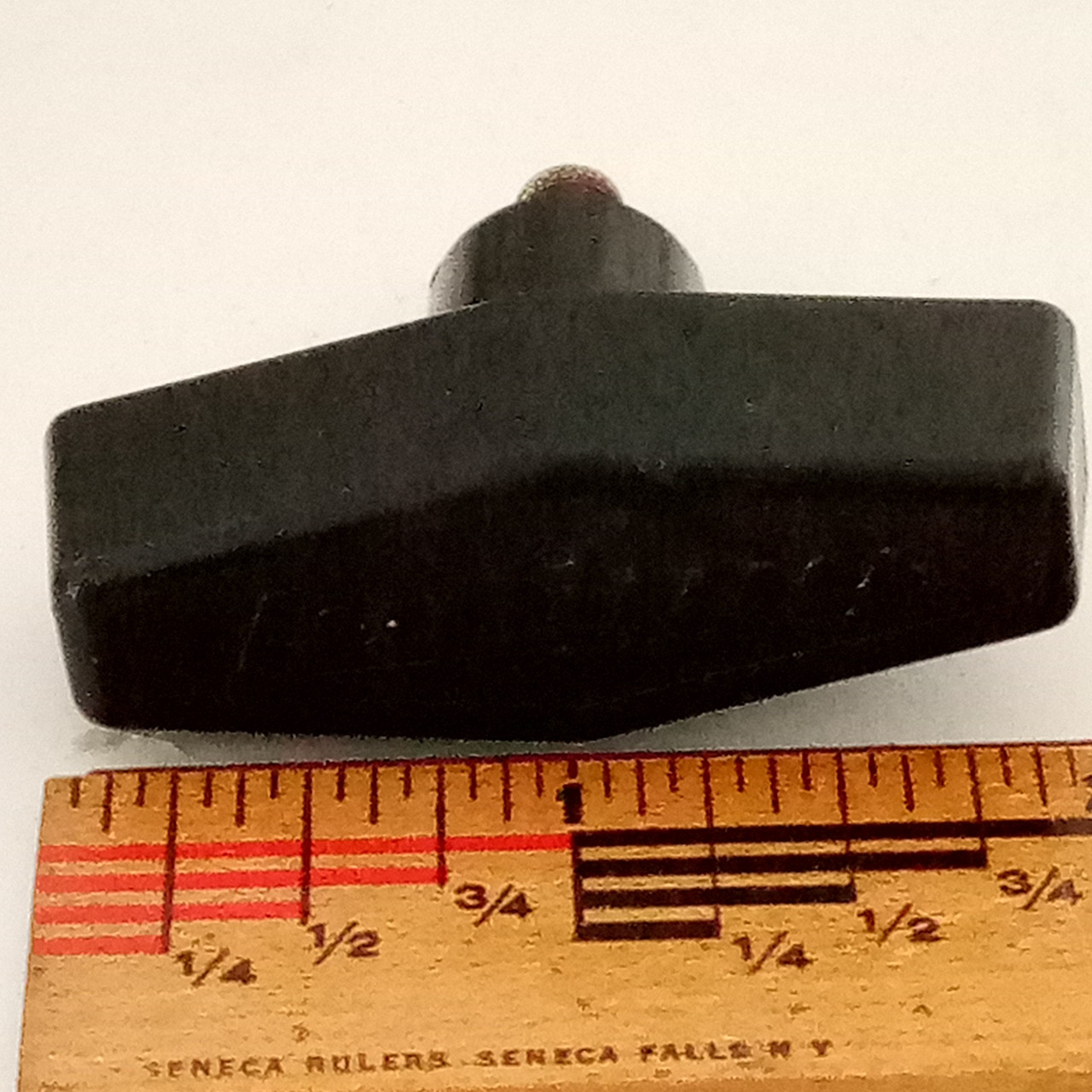 Ludwig Vintage Hercules Wing Screw Black Plastic T-Handle Knob 1/2x1/4-28tpi 70 — main photograph