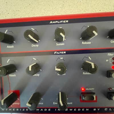 Nord Lead 49-Key 4-Voice Polyphonic Synthesizer 1995 - 1997 - Red image 6