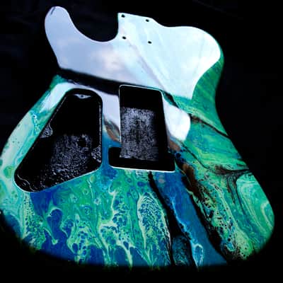 Custom Telecaster Style body with Kramer / Charvel Floyd Rose style routing image 9