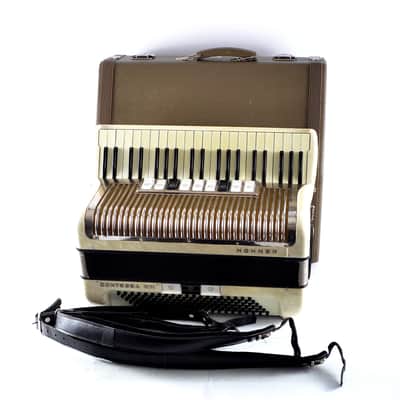 Immagine Rare Old/ Vintage German Made Top Quality Piano LMMM Accordion Hohner Contessa IV M - 120 bass, 12 switches + Hard Case&Straps-Youtube VIDEO - 2
