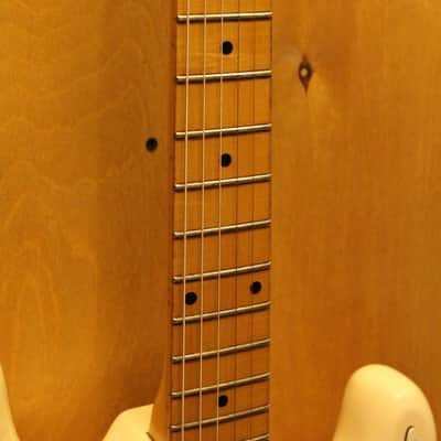 Vintage Lotus Strat Electric Guitar MIJ 70s or 80s Two tone Red / White Japan image 4