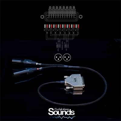 D-Sub Summing Cable 8 Channels Balanced Analog DAW Mixing Signals XLR image 5