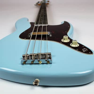 Fender Gold Foil Jazz Bass 4-string Bass - Sonic Blue 2023 w/Gig Bag (0140711372) image 5