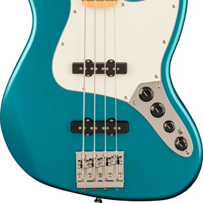 Squier Classic Vibe Active '70s Jazz Bass V, Maple Fingerboard, Parchment Pickguard, Ocean Turquoise image 3