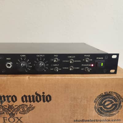 Slate Pro Audio Fox 2-channel Microphone Preamp 1073-style mic pre image 3