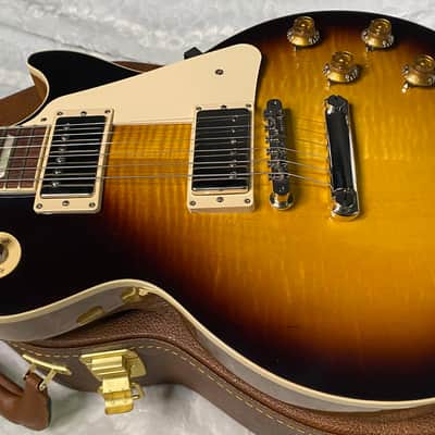 NEW! ! Gibson Les Paul 50's Standard - Tobacco Sunburst - Beautiful Curly / Quilty Flame Maple Top - Authorized Dealer - 9.6 lbs - G07575 image 8