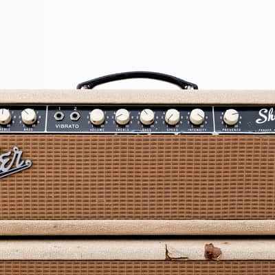 1962 Fender Dual Showman Blonde Brown Panel Vintage Piggyback Tube Amp 2x15 w/ Altec 421A image 3