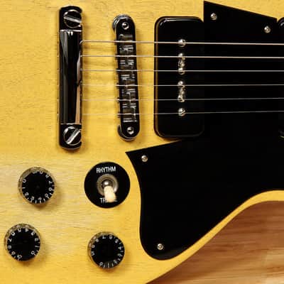 GIBSON 2007 LES PAUL Special Double Cut Cutaway Worn Faded TV Yellow P90 71392 image 8