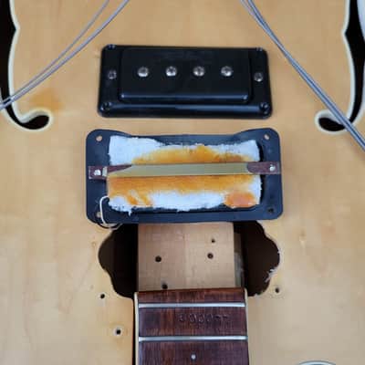 Mosrite Celebrity Hollowbody 4 String Bass 1968 - Natural Blonde image 20