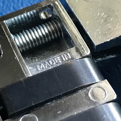 Schaller 456 Vintage Guitar Bridge/Tailpiece 1970's (Tony Iommi "Old Boy " SG Jaydee Super Rare!) image 7