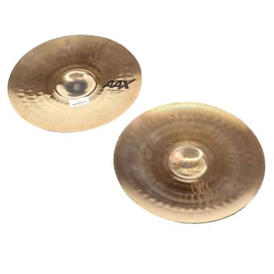 Used Sabian AAX Brilliant Medium Hi Hat Cymbals 14" - Very Good image 4