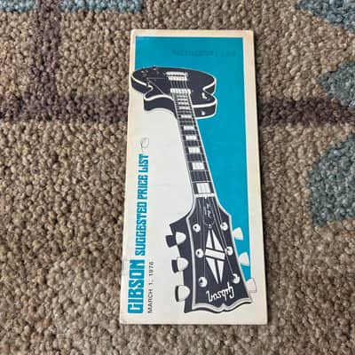 Vintage 1976 Gibson Full-Line Price List! Rare, Original Case Candy, Paperwork! image 1