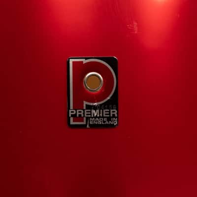 1980s Premier Soundwave Polychromatic Red Drum Set image 6